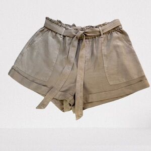 Aerie Paper Bag Tan Camp Shorts